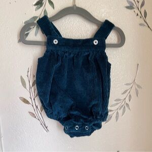 Kate Quinn gathered button overall bubble | stargazer | organic stretchy cord